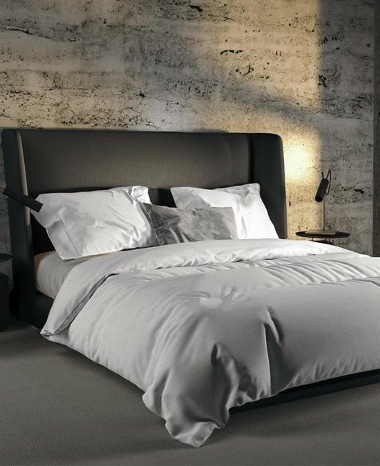 Yellow Geel Dekbedovertrek Velvet Touch - Optical - 1-persoons 140x200/220 Cm - Wit