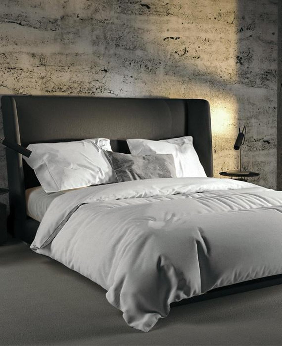 Yellow Geel Dekbedovertrek Velvet Touch - Optical - 1-persoons 140x200/220 Cm - Wit