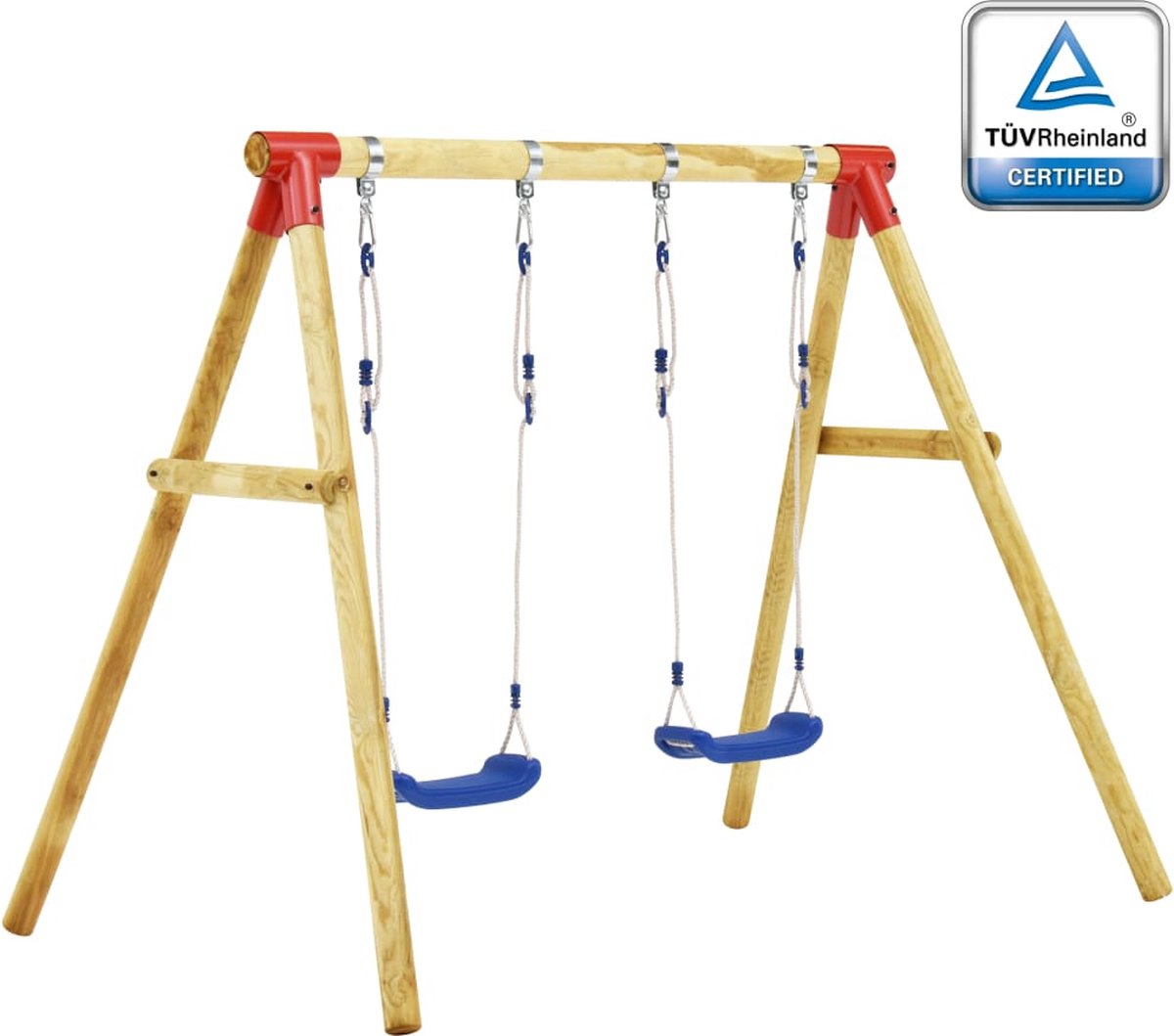 Vidaxl Schommelset 230x130x166 Cm Grenenhout - Bruin