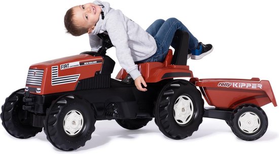 Rolly Toys Traptractor Rollyfarmtrac Fiat Centenario 150 Cm - Rood