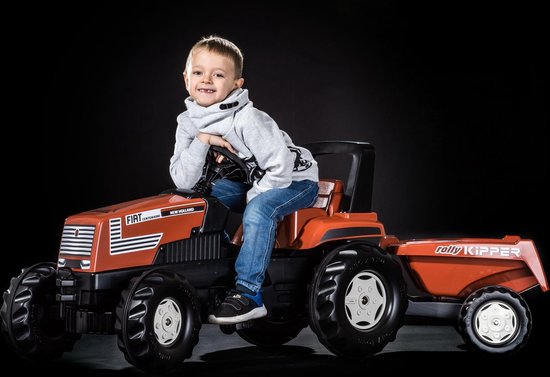 Rolly Toys Traptractor Rollyfarmtrac Fiat Centenario 150 Cm - Rood