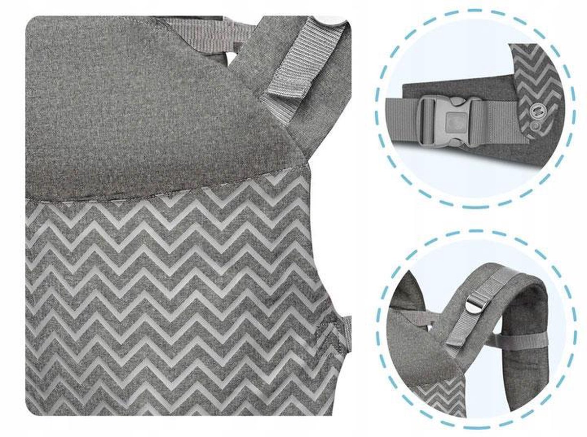 Lionelo Margareet - Draagzak - 20 Kg - Wave - Grijs