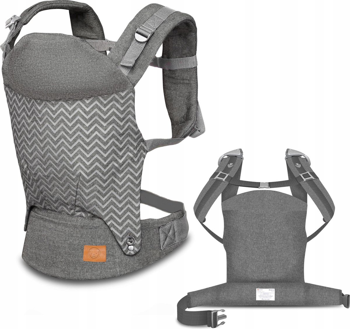 Lionelo Margareet - Draagzak - 20 Kg - Wave - Grijs