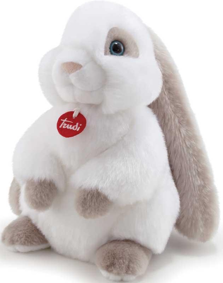 Trudi Knuffelhond Jack Russel Liggend 24 Cm Pluche/wit - Bruin