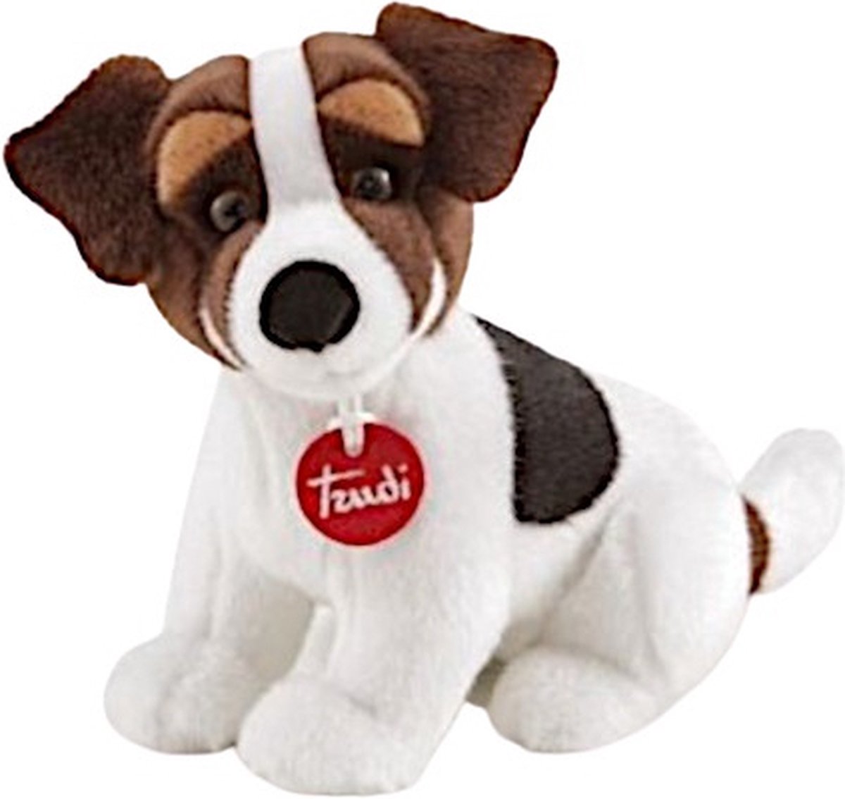 Trudi Knuffelhond Jack Russel Liggend 24 Cm Pluche/wit - Bruin