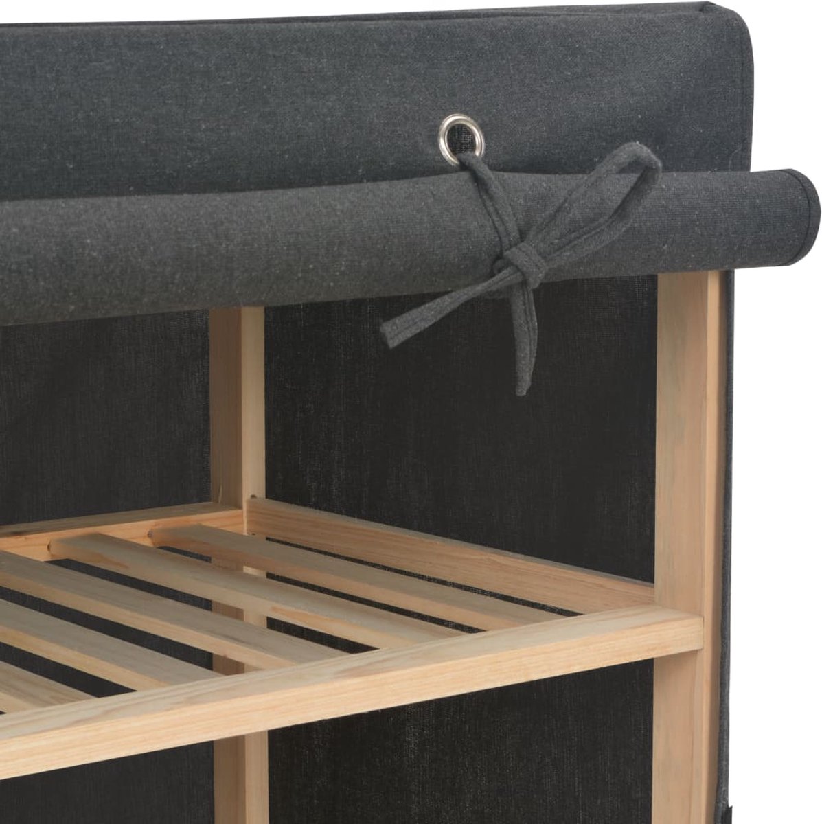 Vidaxl Kledingkast 135x40x170 Cm Stof - Grijs