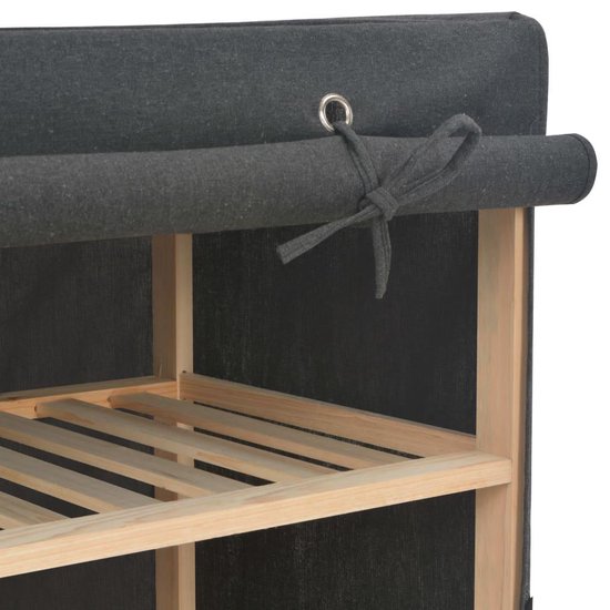 Vidaxl Kledingkast 135x40x170 Cm Stof - Grijs