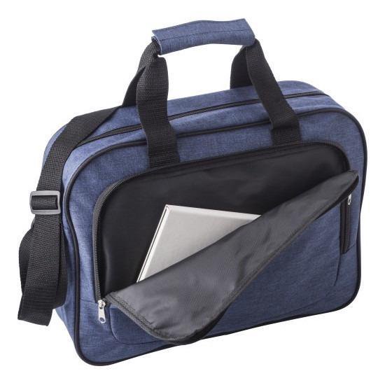 Schoudertas/aktetas/werktas 40 X 30 Cm - Laptoptas/documententas Met Verstelbare Schouderband - Blauw