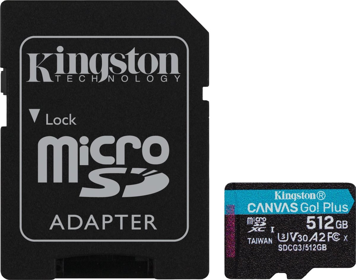 Kingston Canvas Go! Plus Microsdxc 512 Gb - Negro