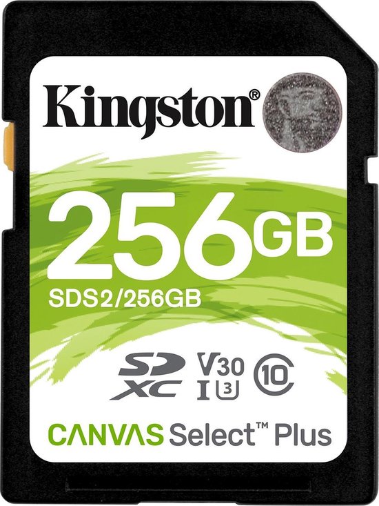 Kingston Canvas Select Plus 256 Gb Sdxc - Zwart