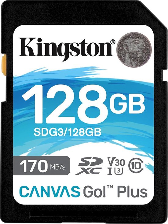 Kingston Canvas Go Plus 128GB - Zwart