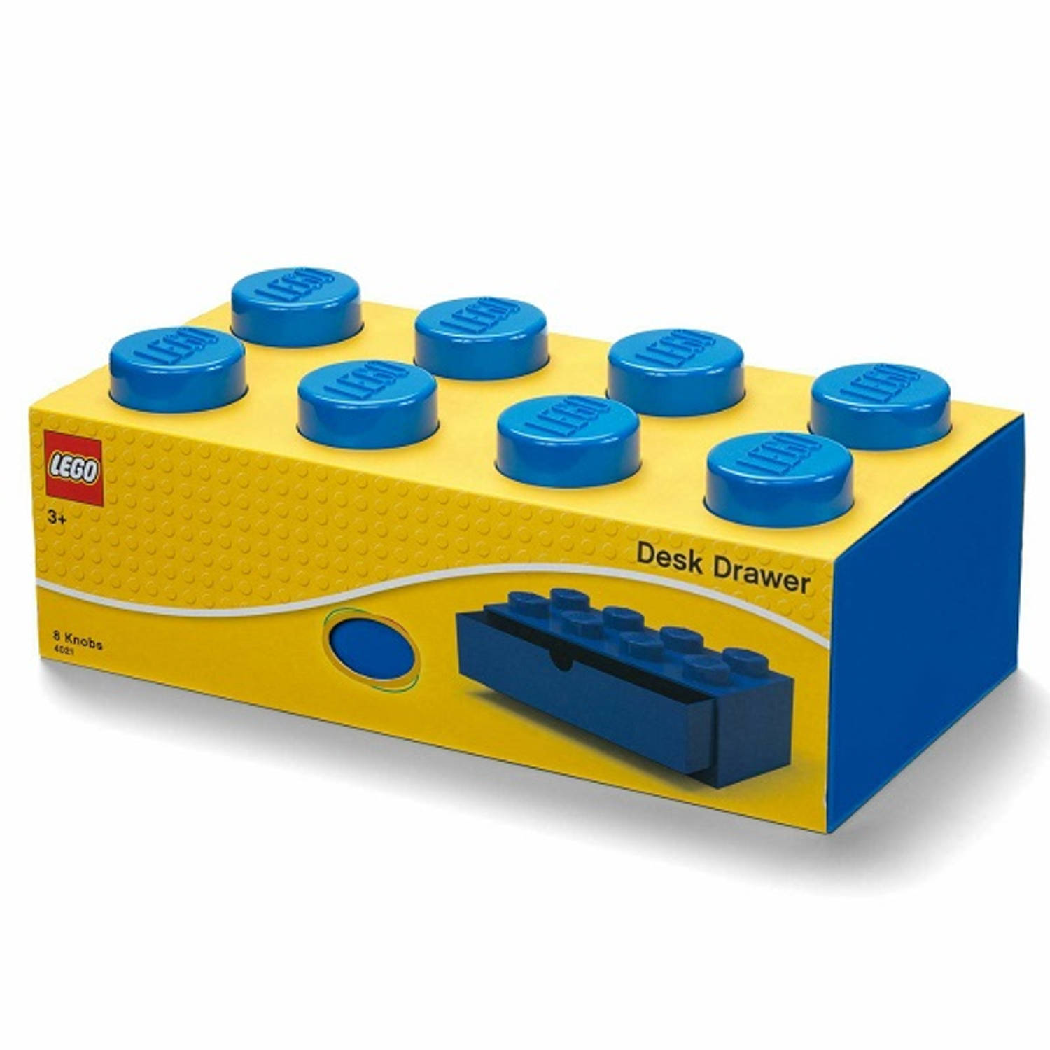 Lego Set Van 2 - Bureaulade Brick 8, - - Blauw