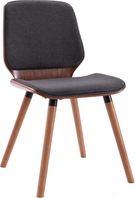 Vidaxl Eetkamerstoelen 2 St Stof - Grijs