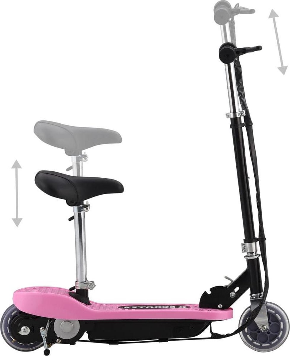 Vidaxl Step Elektrisch Met Zitje 120 W - Roze