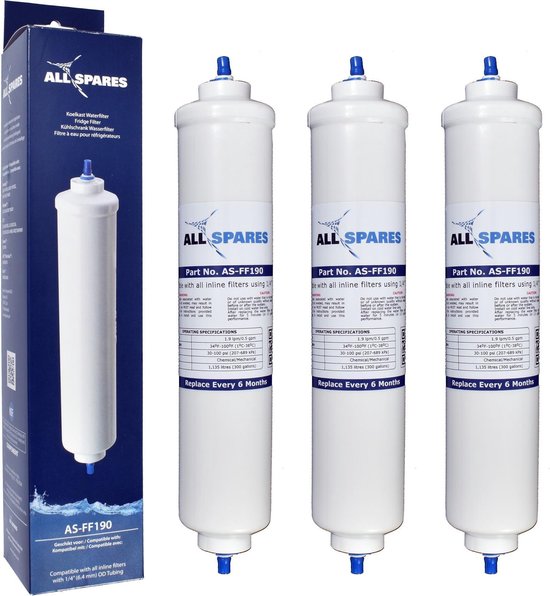 AllSpares Lg/samsung Waterfilter Koelkast (3st.) Bl9808