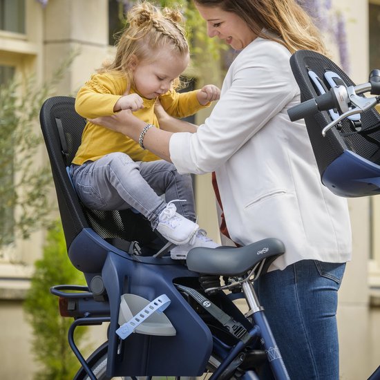 Qibbel Fietszitje Achter Air Dragerbevestiging/wit - Zwart