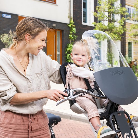 Qibbel Fietszitje Air Voor Junior Mesh Zwart// - Geel