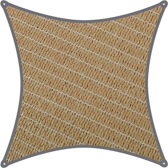 Velleman Coolaroo Schaduwdoek Vierkant 5,4x5,4m Zand - Beige