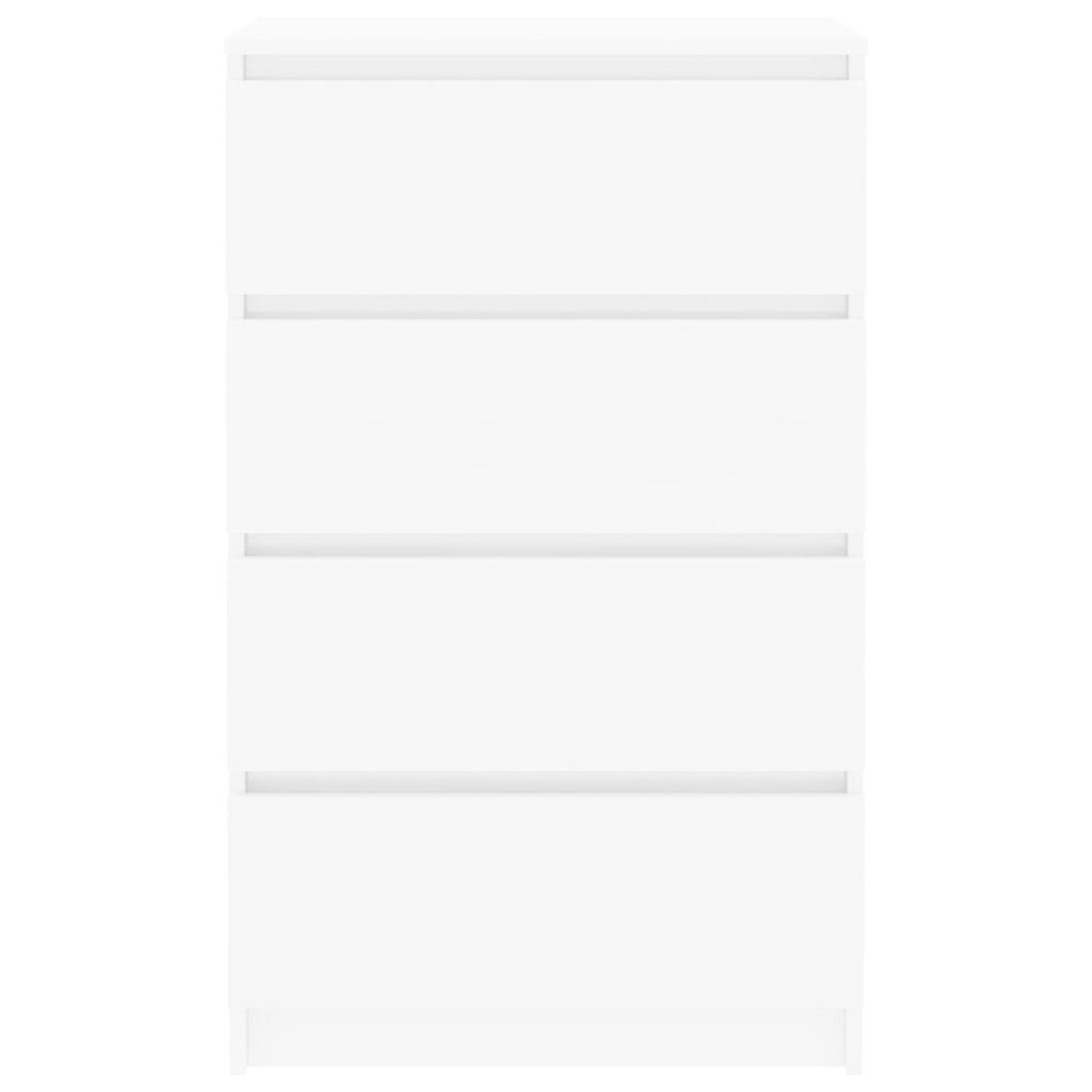 Vidaxl Dressoir 60x35x98,5 Cm Spaanplaat Hoogglans - Wit