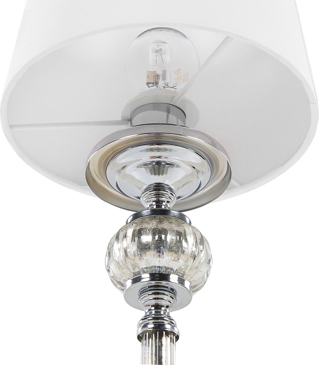 Beliani Kubena Tafellamp Metaal 15 X 15 Cm - Wit