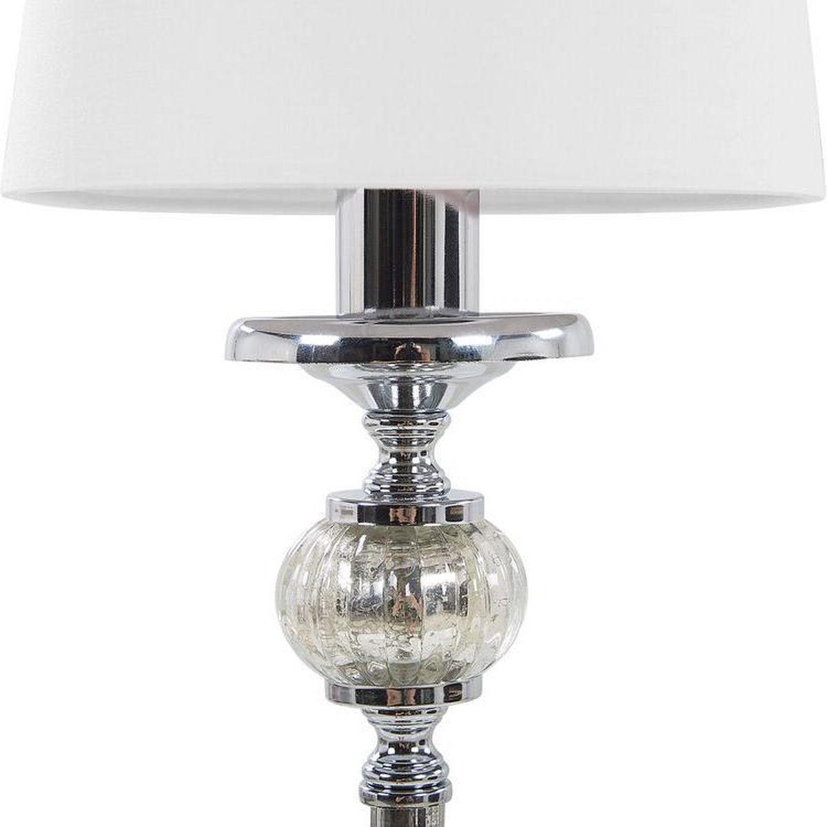 Beliani Kubena Tafellamp Metaal 15 X 15 Cm - Wit