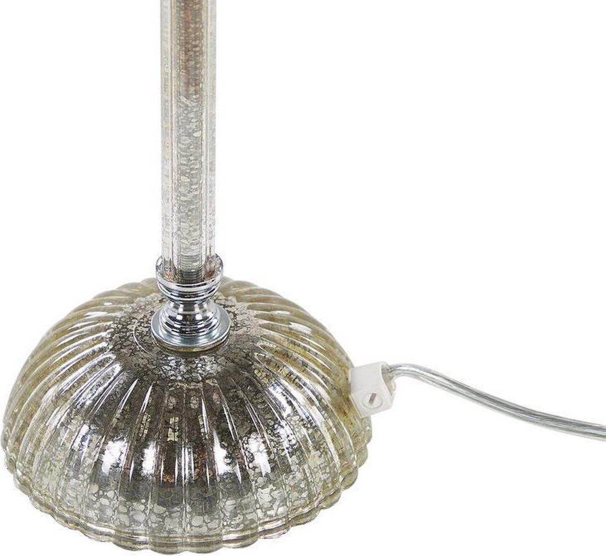 Beliani Kubena Tafellamp Metaal 15 X 15 Cm - Wit