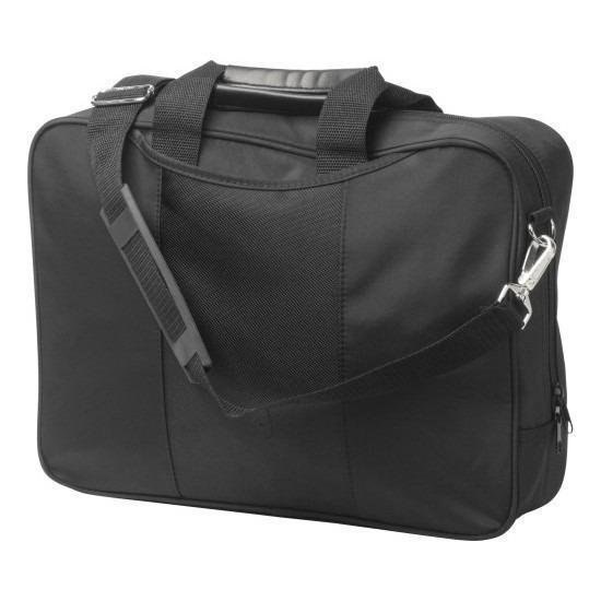 Schoudertas/aktetas/werktas 37 X 29 Cm - Laptoptas/documententas Met Verstelbare Schouderband - Zwart
