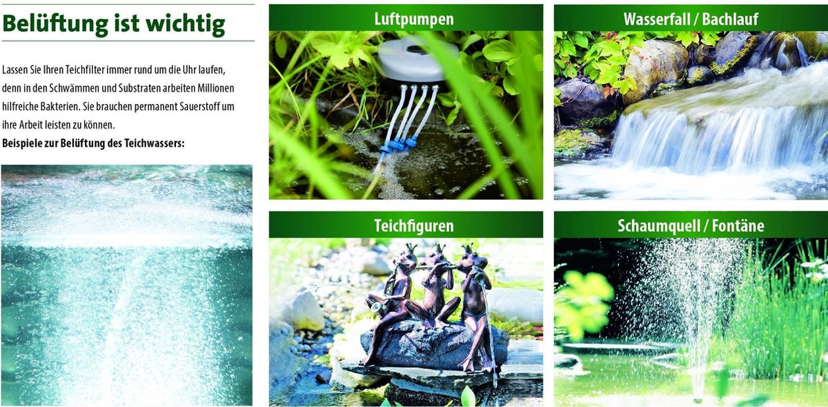 HEISSNER Luchtpomp- En Zonnepaneelset 120 L/u - Zwart