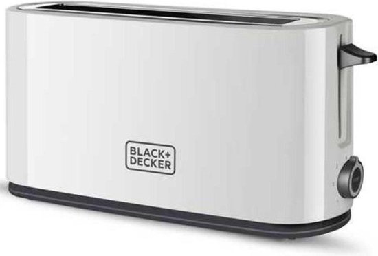 BLACK+DECKER Broodrooster Bxto1001e Brede Opening - Blanco