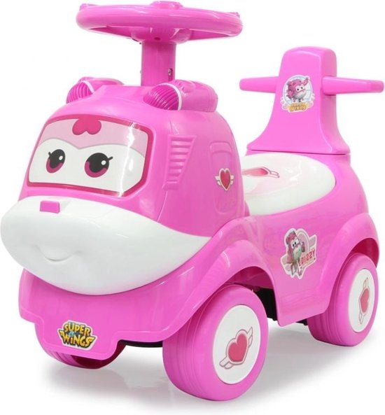 Jamara Push-car Superwings Loopwagen Junior/wit - Roze