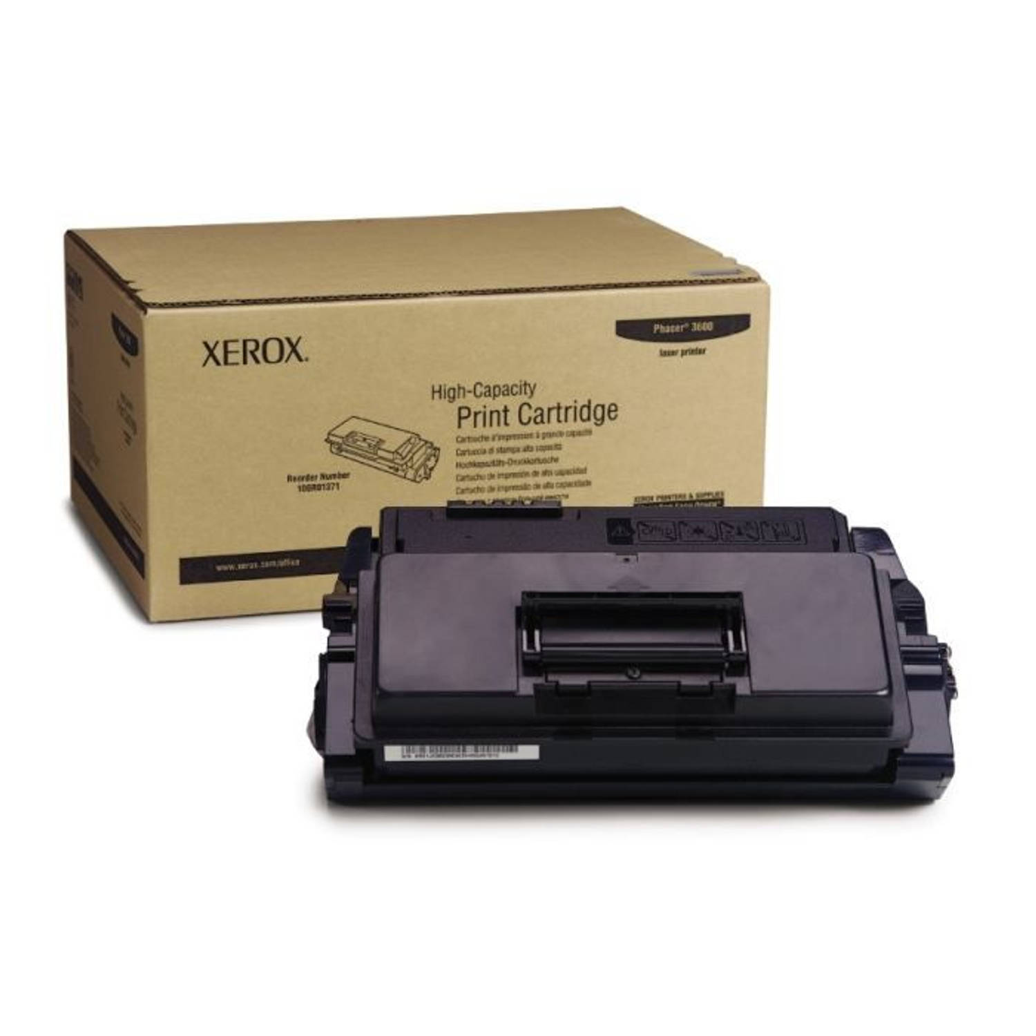 Xerox Phaser 3600 Tonercartridge Hoge Capaciteit - 14.000 Pagina's - Zwart