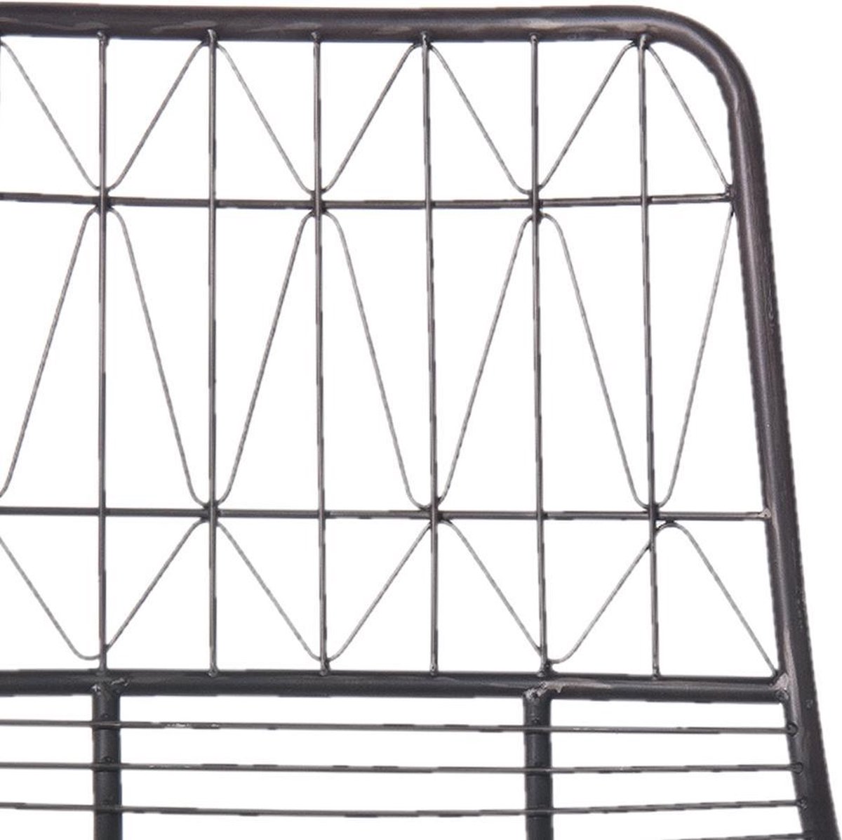 Clayre & Eef Stoel 49*49*85 Cm Ijzer 5y0358 - Zwart