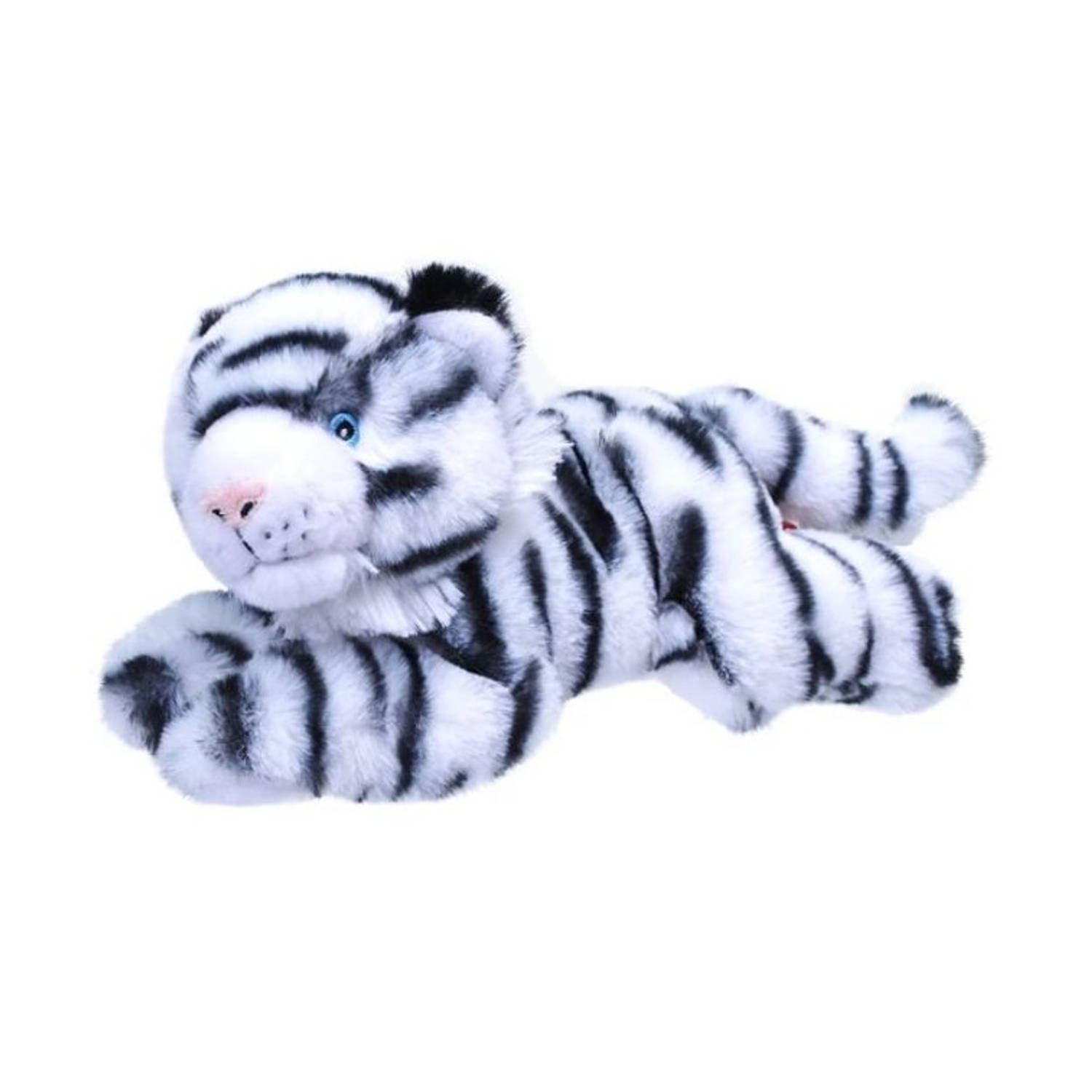 Wild Republic Knuffelte Tijger Ecokins Mini Junior 20 Cm Pluche - Wit