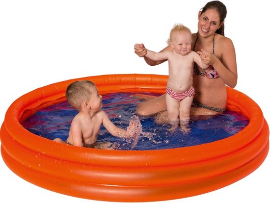 Opblaasbaar Zwembad 175 X 31 Cm Speelgoed - Rond Zwembadje - Pierenbadje - Buitenspeelgoed Voor Kinderen - Oranje