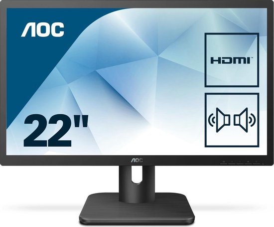 AOC Essential-line 22E1D computer monitor 54,6 cm (21.5'') 1920 x 1080 Pixels Full HD LED - Negro