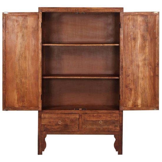 Vidaxl Kledingkast 100x50x175 Cm Massief Acaciahout - Bruin