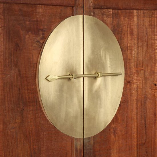 Vidaxl Kledingkast 100x50x175 Cm Massief Acaciahout - Bruin