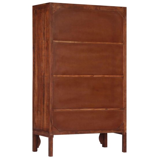Vidaxl Kledingkast 100x50x175 Cm Massief Acaciahout - Bruin