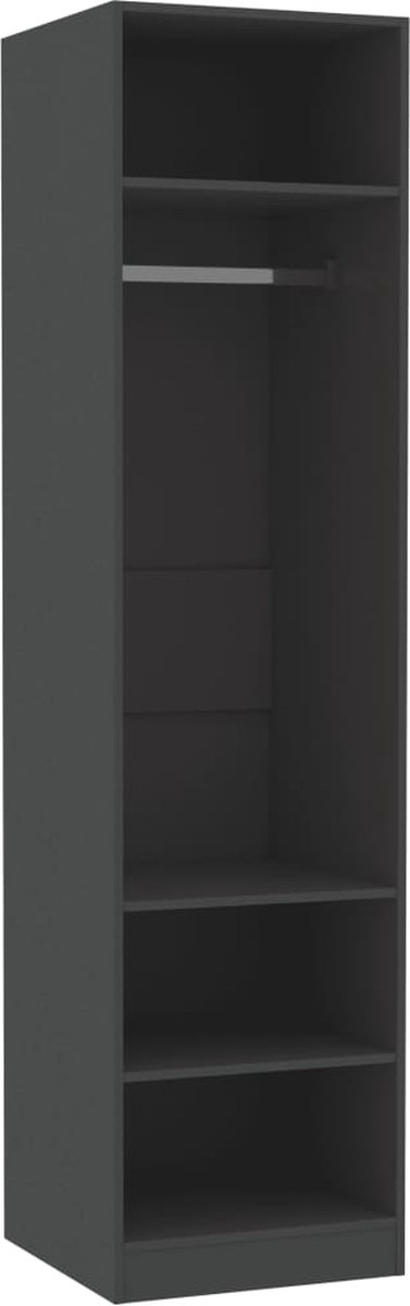 Vidaxl Kledingkast 50x50x200 Cm Spaanplaat - Grijs
