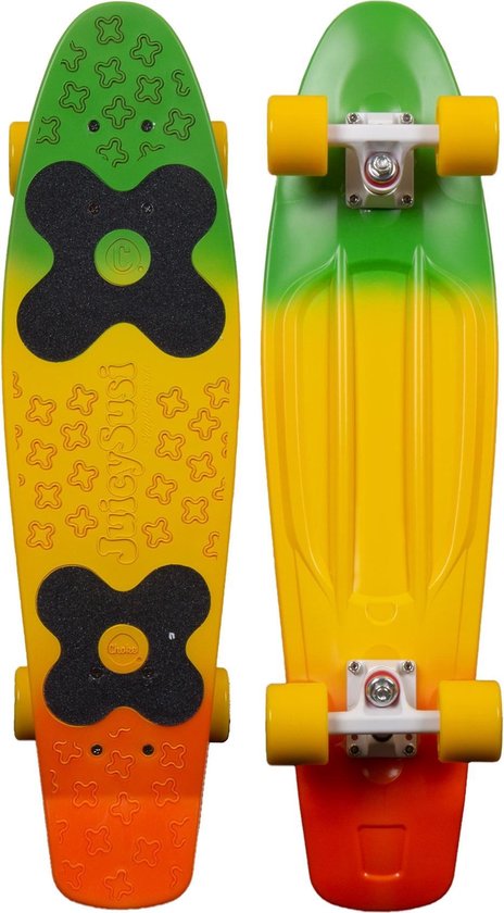 Choke Skateboard Big Jim Tricolor 71 Cm Polypropeen/geel/oranje - Blauw