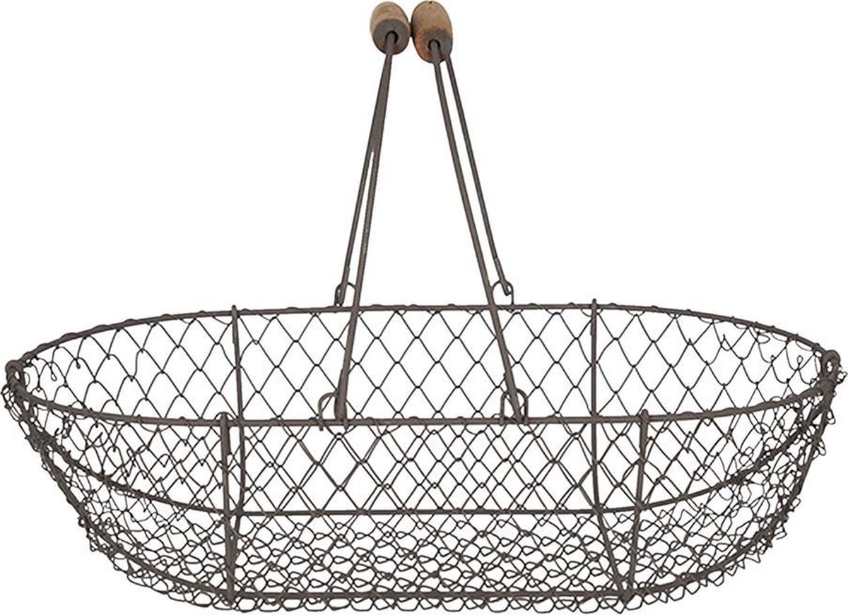 Clayre & Eef Manden (Set Van 3) 38*22*10 / 32*18*9 / 29*15*8 Cm - Bruin