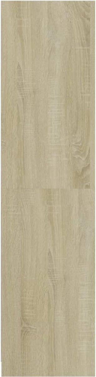 Vidaxl Kledingkast Met Lades 50x50x200 Cm Spaanplaat Sonoma Eikenkleur - Bruin