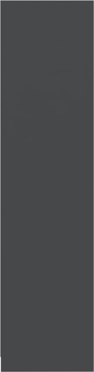 Vidaxl Kledingkast Met Lades 50x50x200 Cm Spaanplaat - Grijs