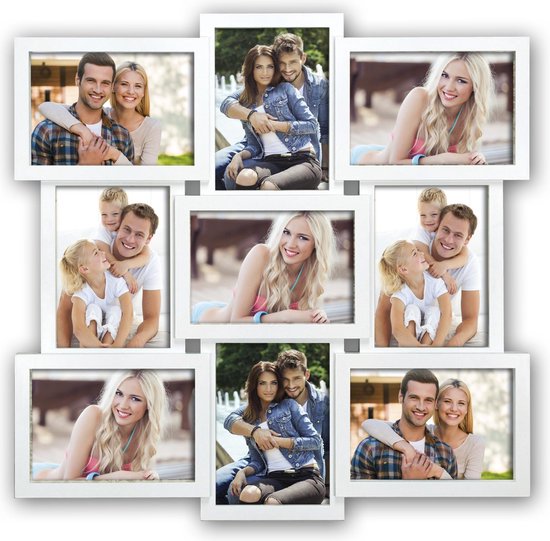 Zep - Multi Fotolijst Santander Voor Foto Formaat 9x 13x18 - Xb14w - Wit