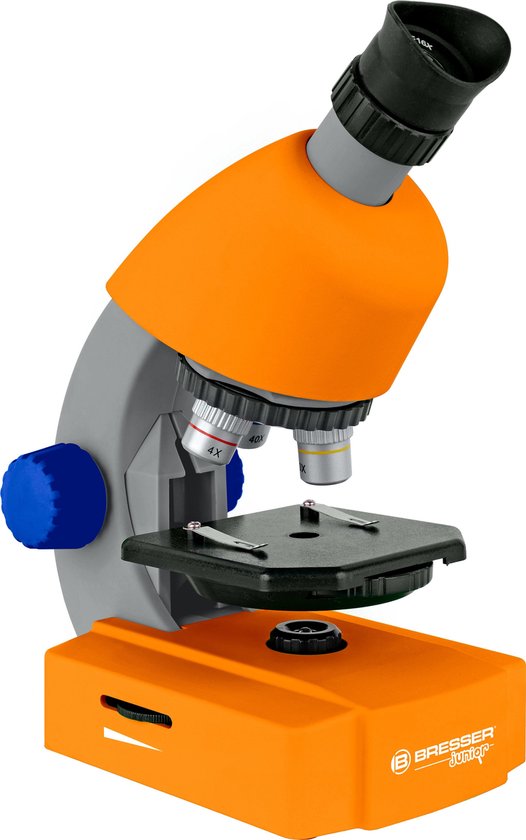 Bresser Microscoop Junior 22 Cm Staal 5-delig - Oranje