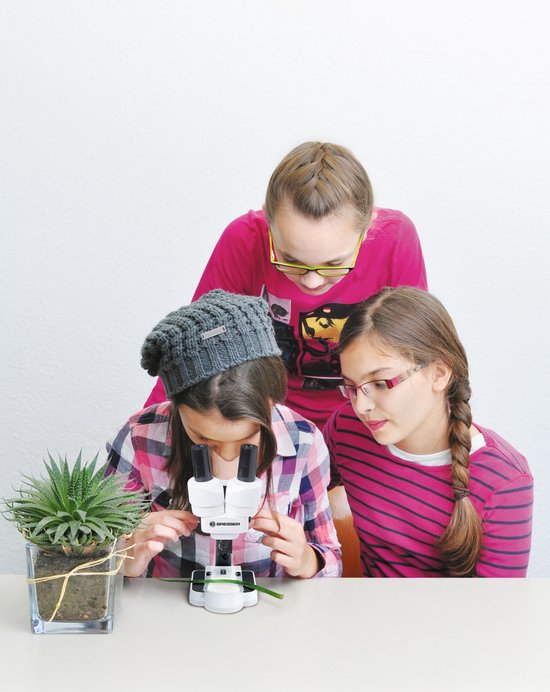 Bresser Microscoop Junior 22 Cm Staal 25-delig - Wit