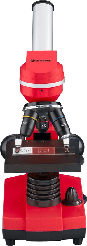 Bresser Microscoop Junior 29 Cm Staal 28-delig - Rood