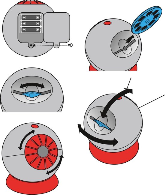 Bresser Projector Junior 13 Cm Rood/ 4-delig - Grijs