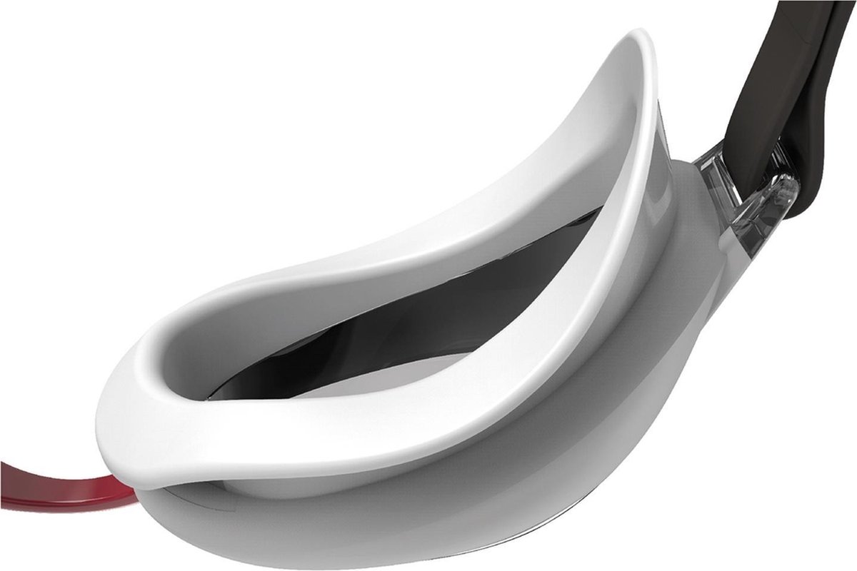 Speedo Aquapure Bril Rubber One-size Wit/ - Rood