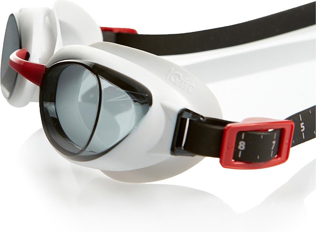 Speedo Aquapure Bril Rubber One-size Wit/ - Rood